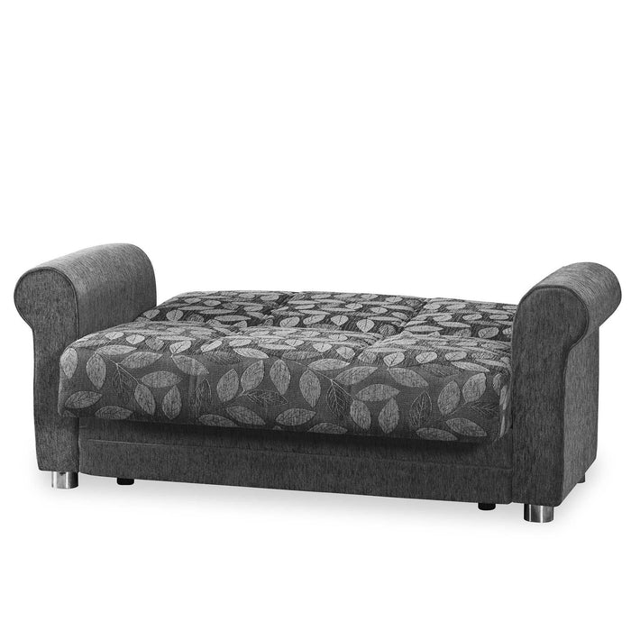 Ottomanson Rio Grande Collection Upholstered Convertible Loveseat with Storage