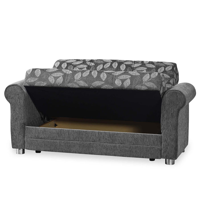Ottomanson Rio Grande Collection Upholstered Convertible Loveseat with Storage