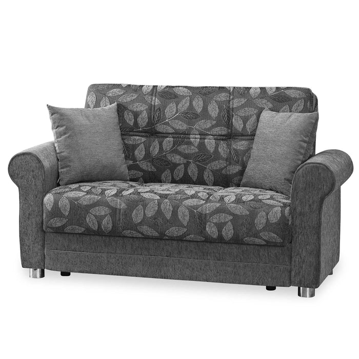 Ottomanson Rio Grande Collection Upholstered Convertible Loveseat with Storage