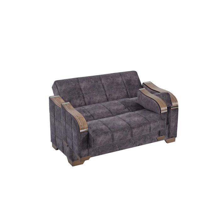 Ottomanson Sapphire Collection Convertible Loveseat with Storage
