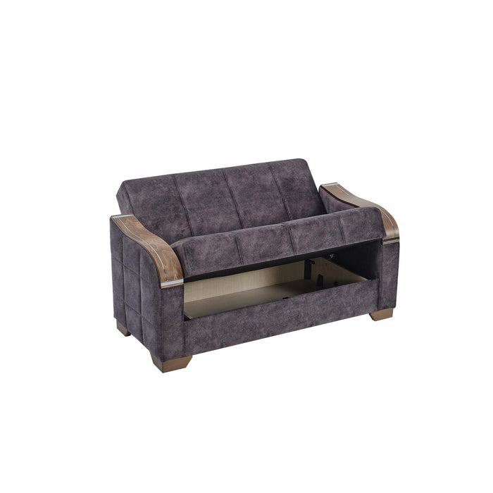 Ottomanson Sapphire Collection Convertible Loveseat with Storage