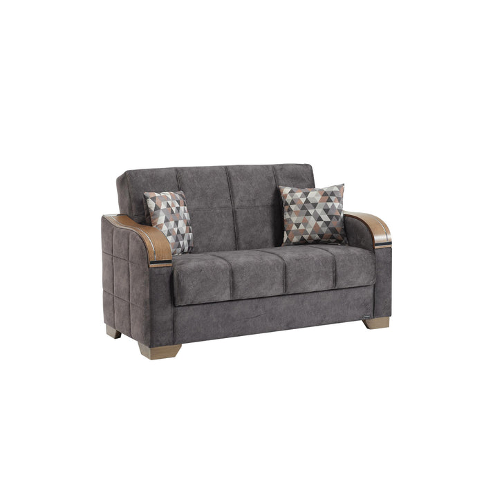 Ottomanson Sapphire Collection Convertible Loveseat with Storage