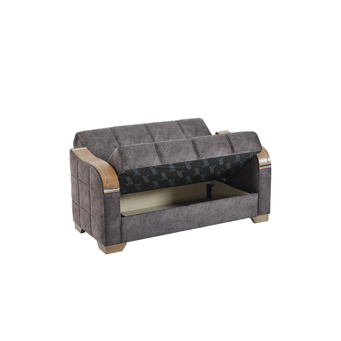 Ottomanson Sapphire Collection Convertible Loveseat with Storage
