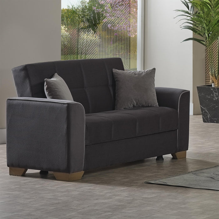 Ottomanson Dior Collection Convertible Loveseat with Storage