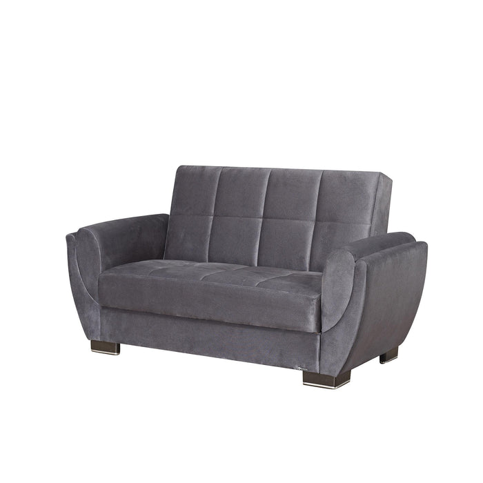 Ottomanson Armada Air Collection Upholstered Convertible Loveseat with Storage