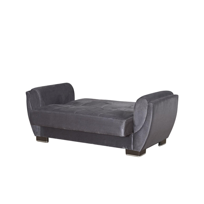Ottomanson Armada Air Collection Upholstered Convertible Loveseat with Storage