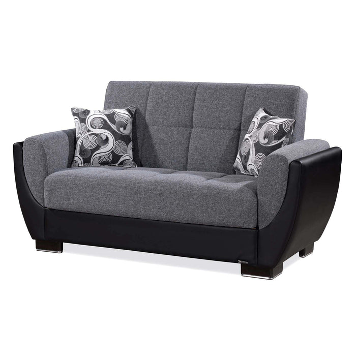Ottomanson Armada Air Collection Upholstered Convertible Loveseat with Storage