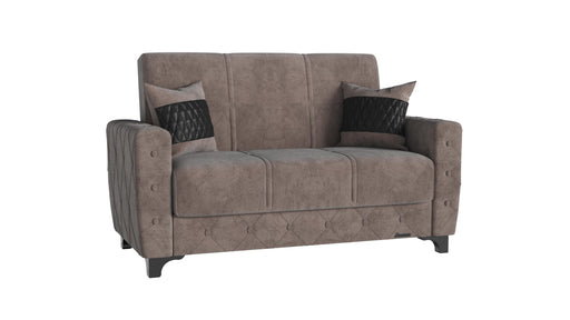 Ottomanson Sultan Collection Upholstered Convertible Loveseat with Storage image