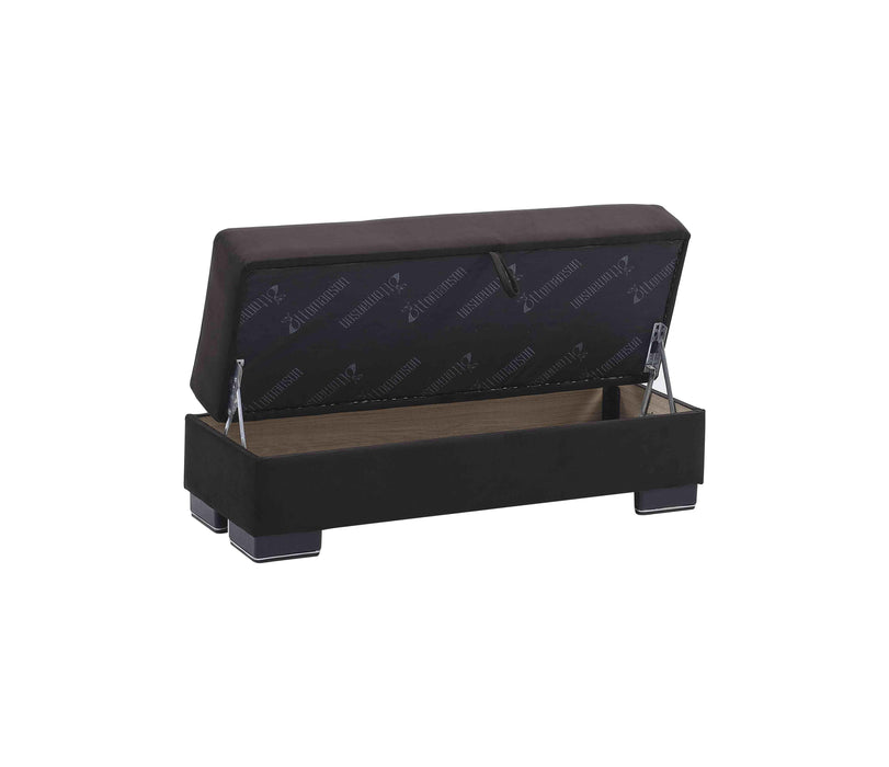 Ottomanson Armada Air Collection Upholstered Ottoman with Storage