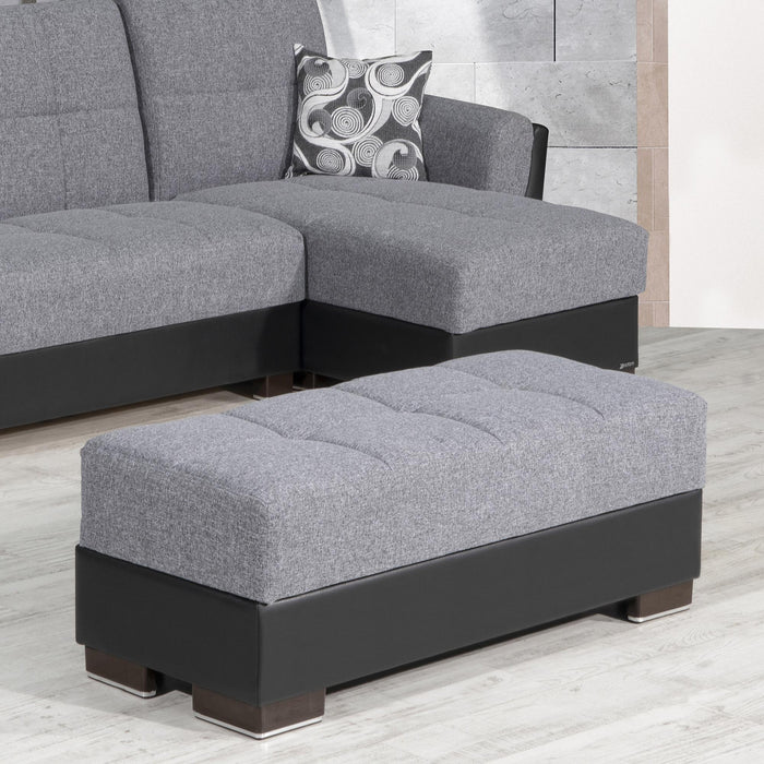 Ottomanson Armada Air Collection Upholstered Ottoman with Storage