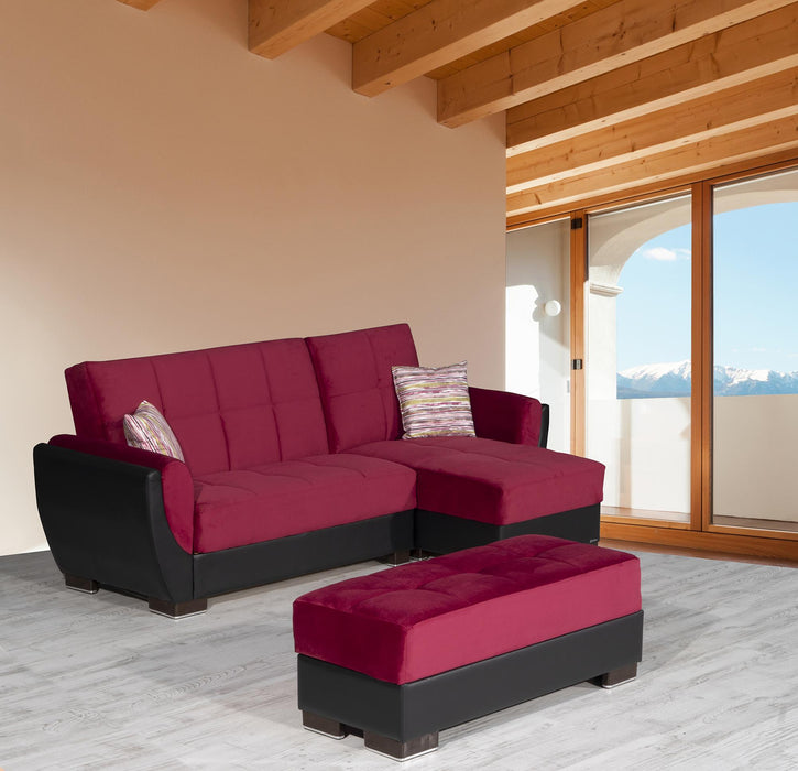 Ottomanson Armada Air Collection Upholstered Ottoman with Storage