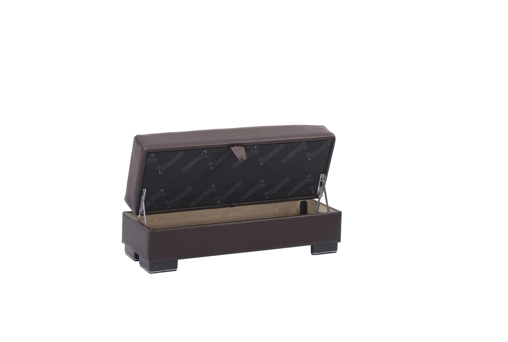 Ottomanson Armada Air Collection Upholstered Ottoman with Storage