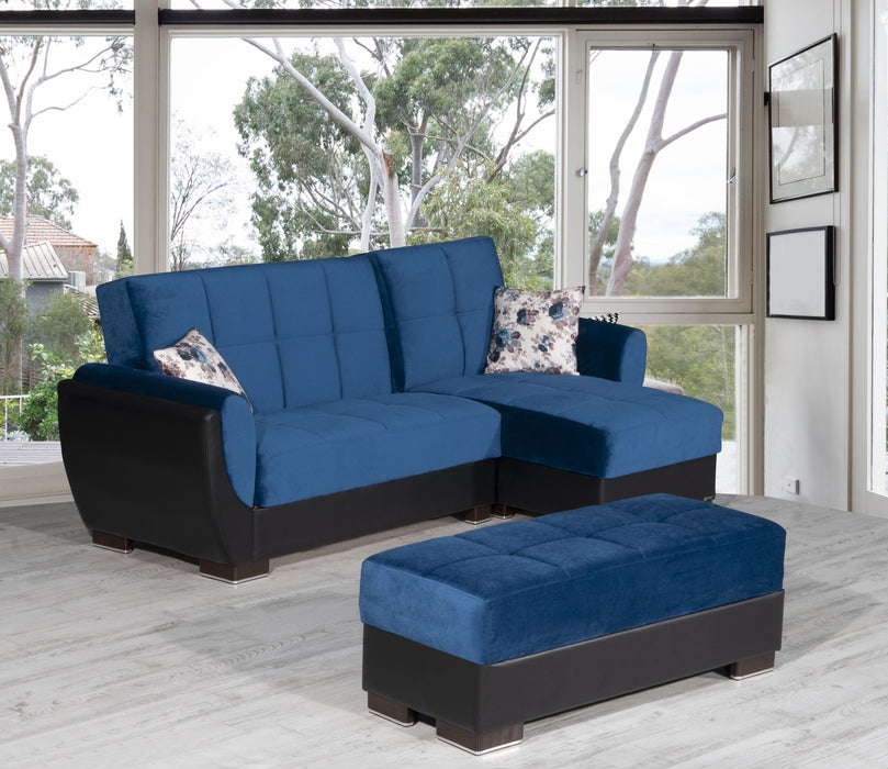 Ottomanson Armada Air Collection Upholstered Ottoman with Storage