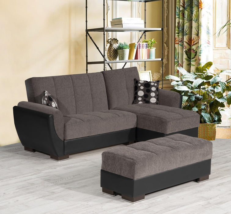 Ottomanson Armada Air Collection Upholstered Ottoman with Storage