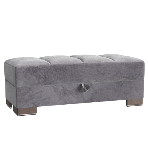 Ottomanson Armada Collection Upholstered Ottoman with Storage image