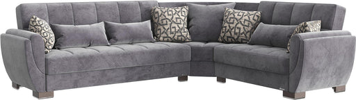 Ottomanson Armada Air Collection Upholstered Convertible Sectional with Storage image