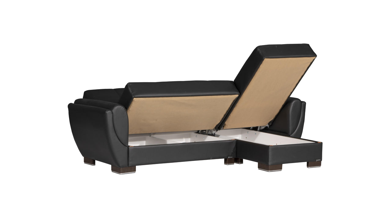 Ottomanson Armada Air Collection Upholstered Convertible Chaise Lounge with Storage