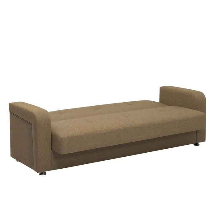 Ottomanson Harmony Collection Upholstered Convertible Sofabed with Storage