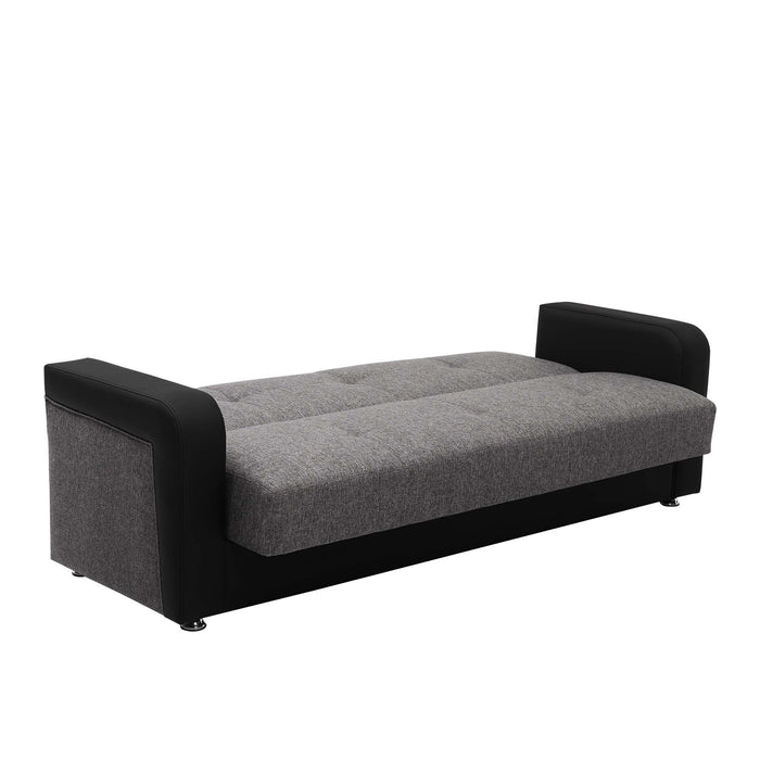 Ottomanson Harmony Collection Upholstered Convertible Sofabed with Storage