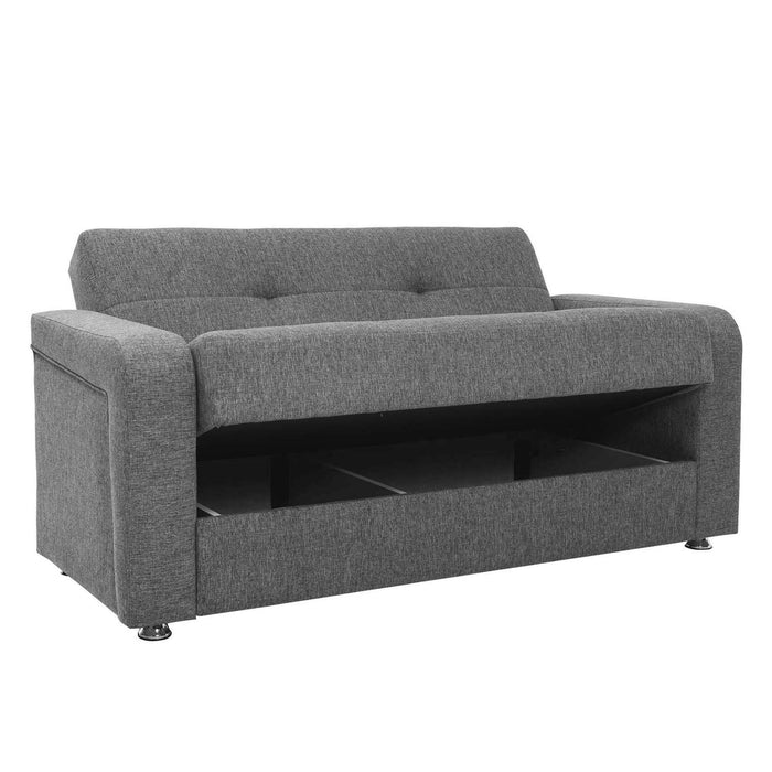 Ottomanson Harmony Collection Upholstered Convertible Sofabed with Storage