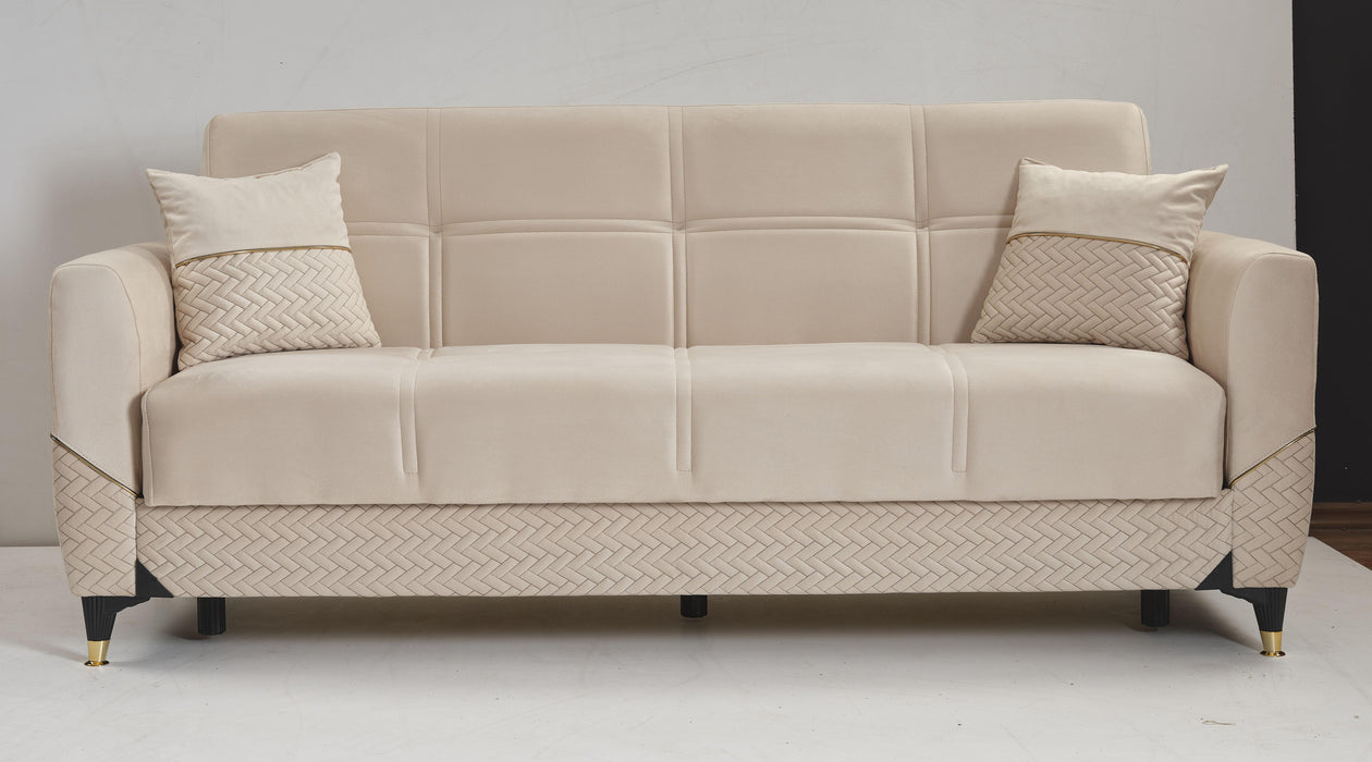 Ottomanson Samba Collection Upholstered Convertible Sofabed with Storage - Home And Beyond