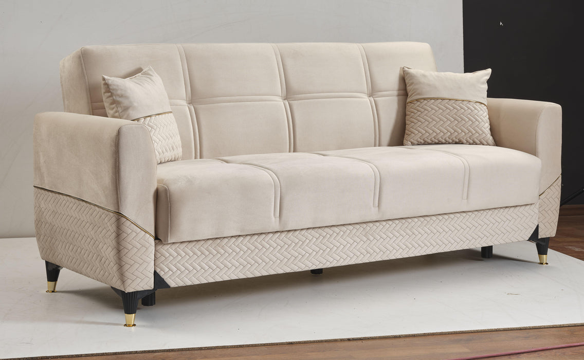Ottomanson Samba Collection Upholstered Convertible Sofabed with Storage - Home And Beyond