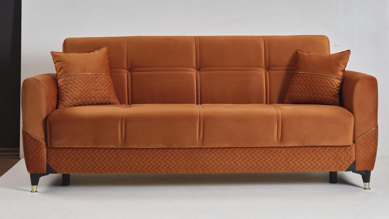 Ottomanson Samba Collection Upholstered Convertible Sofabed with Storage - Home And Beyond