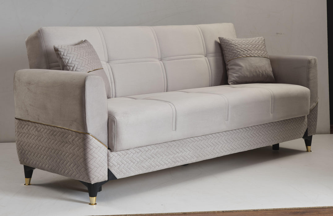 Ottomanson Samba Collection Upholstered Convertible Sofabed with Storage - Home And Beyond