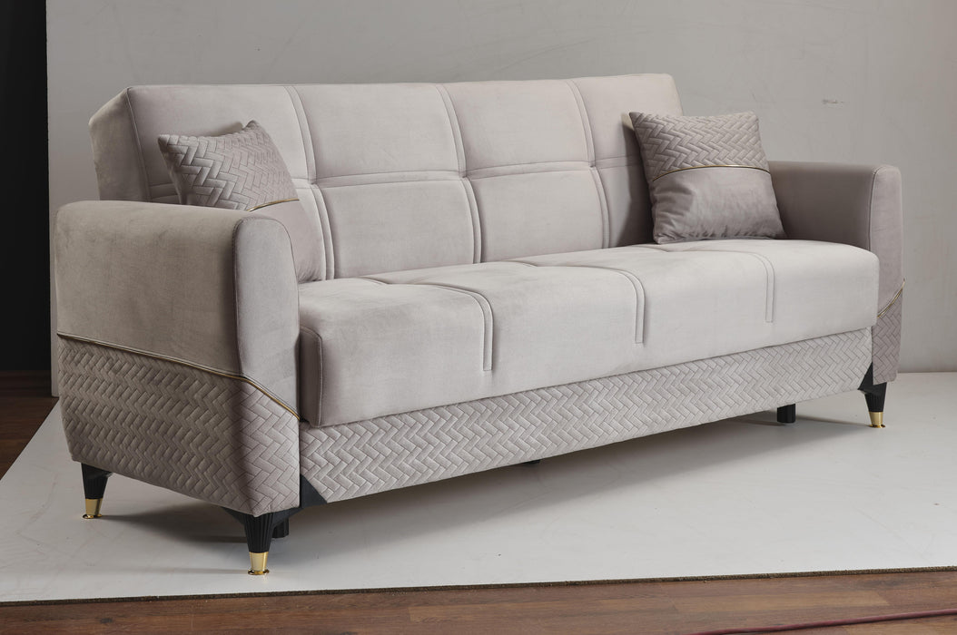 Ottomanson Samba Collection Upholstered Convertible Sofabed with Storage - Home And Beyond