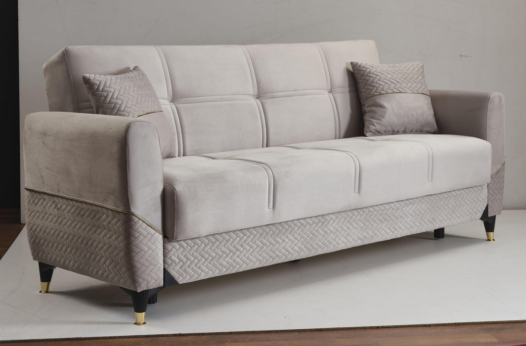 Ottomanson Samba Collection Upholstered Convertible Sofabed with Storage - Home And Beyond