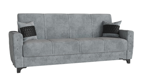 Ottomanson Sultan Collection Upholstered Convertible Sofabed with Storage, Grey image