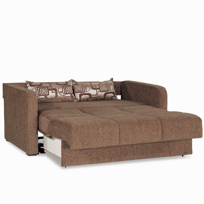 Ottomanson Ferra Fashion Collection Upholstered Convertible Sofabed with Storage