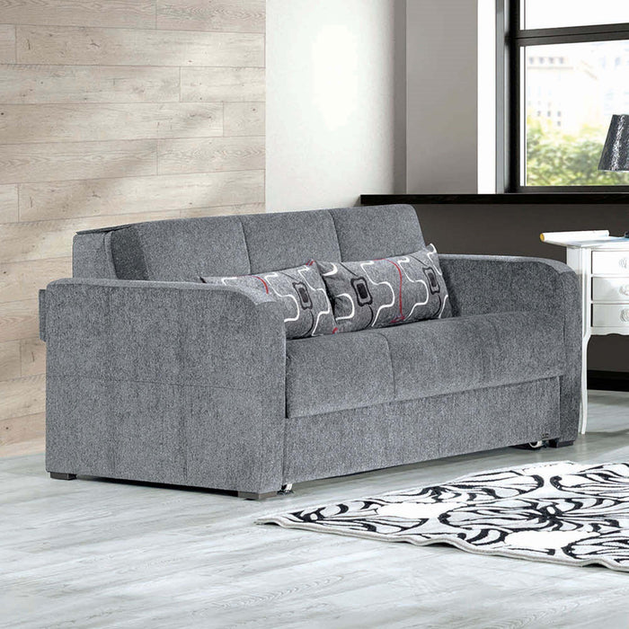 Ottomanson Ferra Fashion Collection Upholstered Convertible Sofabed with Storage