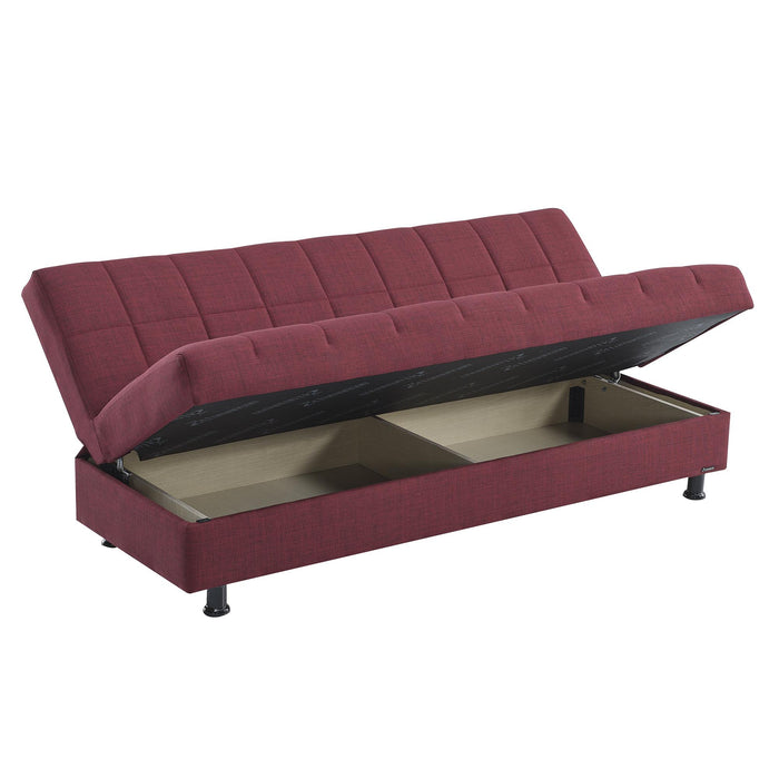 Ottomanson Sasta Collection Convertible Sofabed with Storage, Living Room Furniture, Bedroom Couch For Small Rooms, Studio Apartment Essentials, Black - Home And Beyond