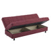 Ottomanson Sasta Collection Convertible Sofabed with Storage, Living Room Furniture, Bedroom Couch For Small Rooms, Studio Apartment Essentials, Black - Home And Beyond