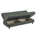 Ottomanson Sasta Collection Convertible Sofabed with Storage, Living Room Furniture, Bedroom Couch For Small Rooms, Studio Apartment Essentials, Black - Home And Beyond