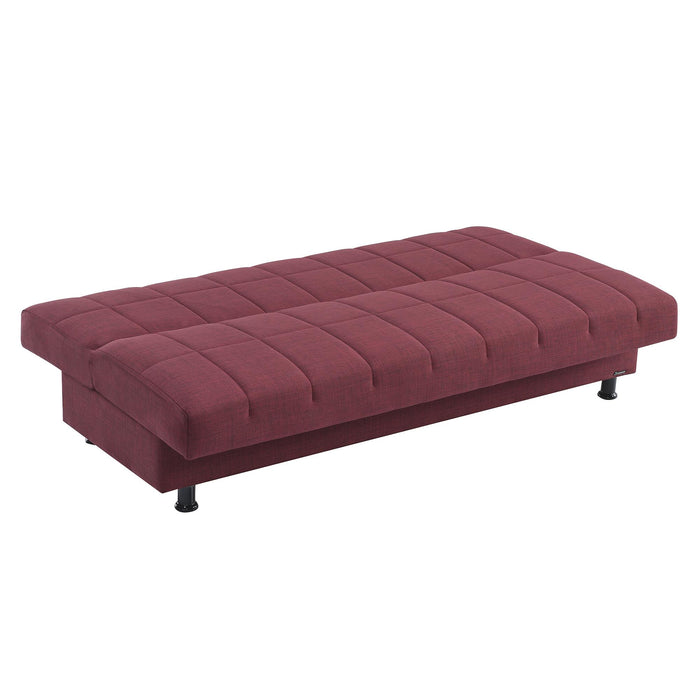 Ottomanson Sasta Collection Convertible Sofabed with Storage, Living Room Furniture, Bedroom Couch For Small Rooms, Studio Apartment Essentials, Black - Home And Beyond
