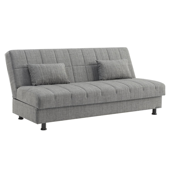 Ottomanson Sasta Collection Convertible Sofabed with Storage, Living Room Furniture, Bedroom Couch For Small Rooms, Studio Apartment Essentials, Black - Home And Beyond