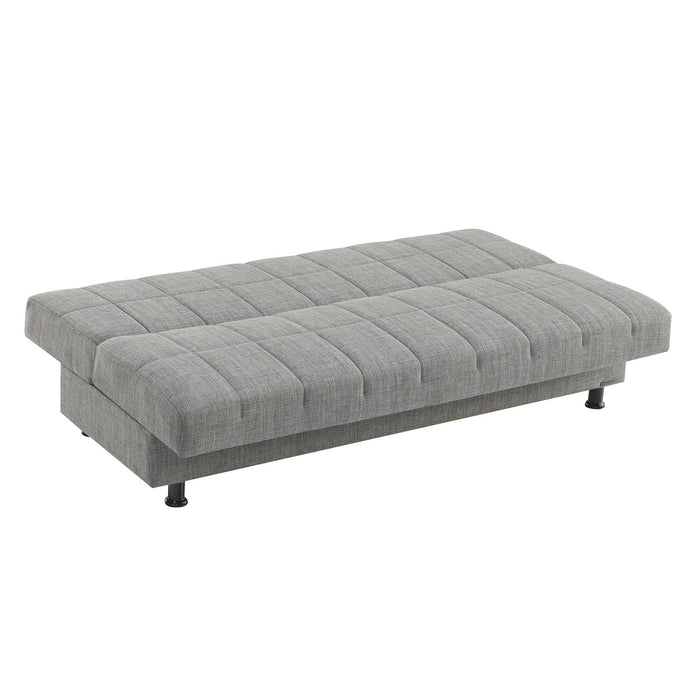 Ottomanson Sasta Collection Convertible Sofabed with Storage, Living Room Furniture, Bedroom Couch For Small Rooms, Studio Apartment Essentials, Black - Home And Beyond