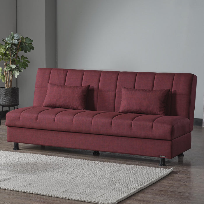Ottomanson Sasta Collection Convertible Sofabed with Storage, Living Room Furniture, Bedroom Couch For Small Rooms, Studio Apartment Essentials, Black - Home And Beyond