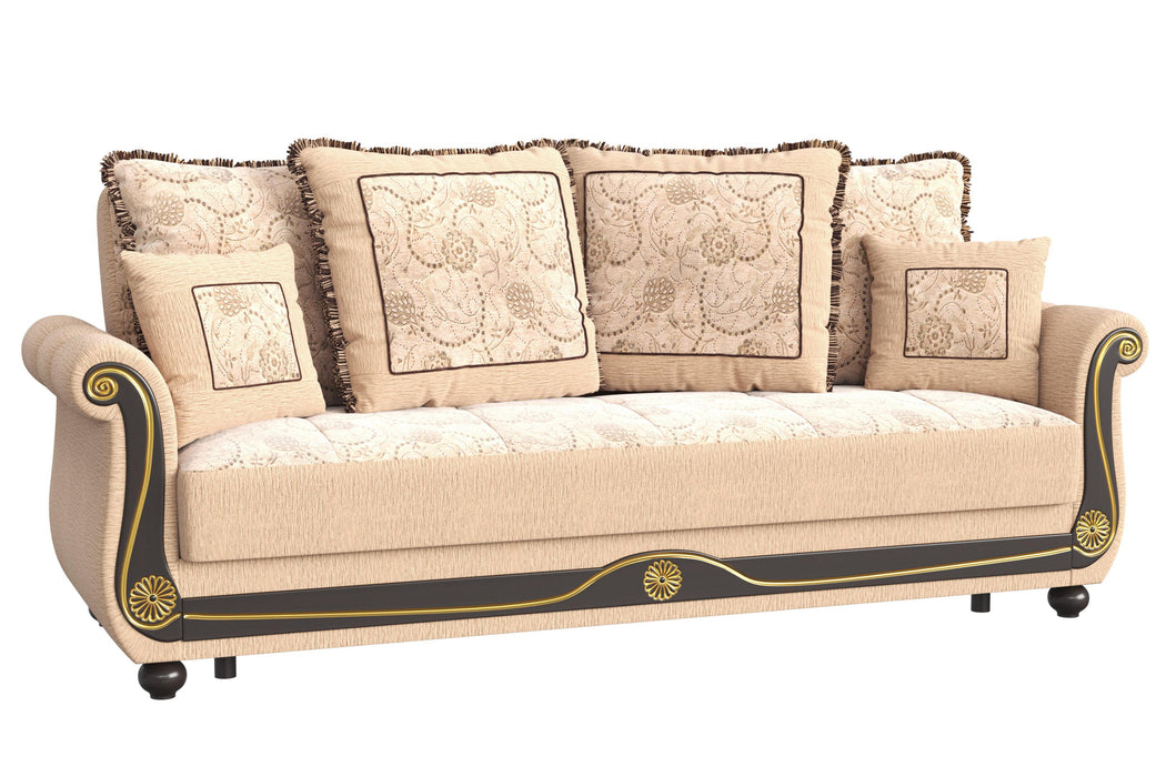Ottomanson Americana Collection Upholstered Convertible Sofabed with Storage - Home And Beyond