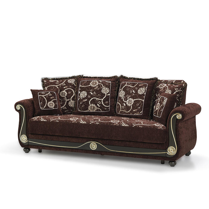 Ottomanson Americana Collection Upholstered Convertible Sofabed with Storage - Home And Beyond
