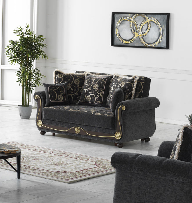 Ottomanson Americana Collection Upholstered Convertible Sofabed with Storage - Home And Beyond