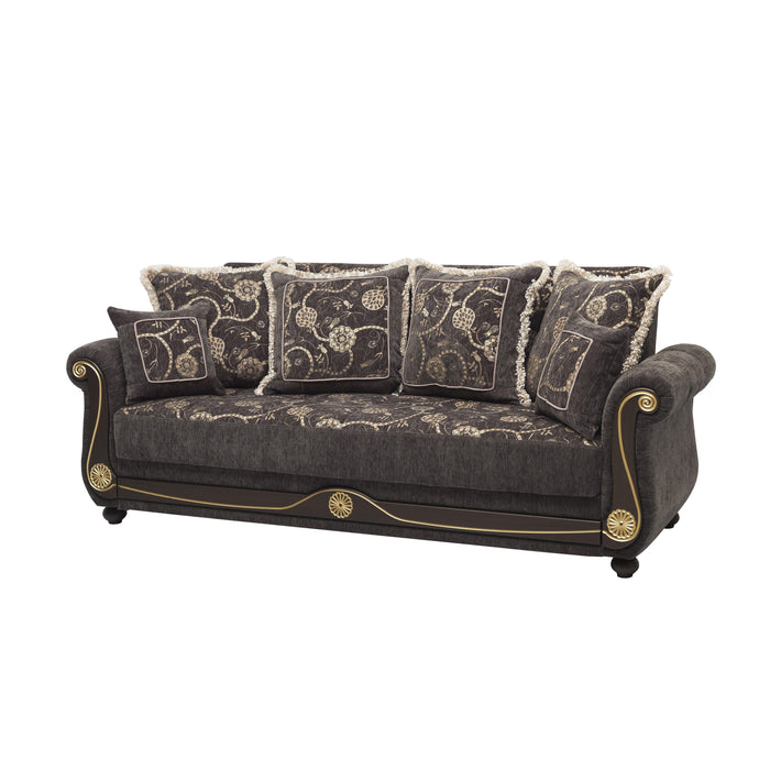 Ottomanson Americana Collection Upholstered Convertible Sofabed with Storage - Home And Beyond