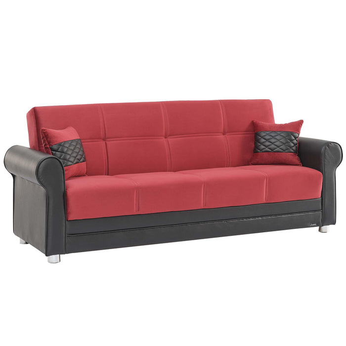 Ottomanson Avalon Collection Upholstered Convertible Sofabed with Storage - Home And Beyond