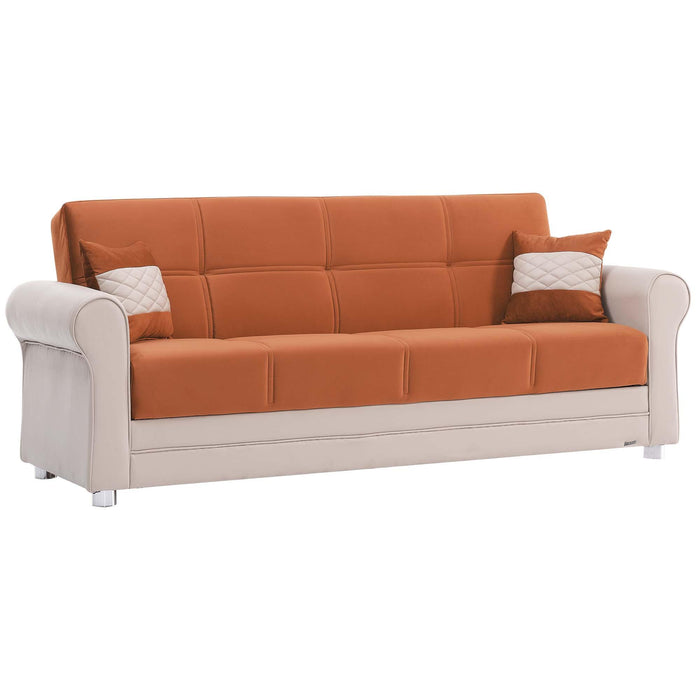 Ottomanson Avalon Collection Upholstered Convertible Sofabed with Storage - Home And Beyond