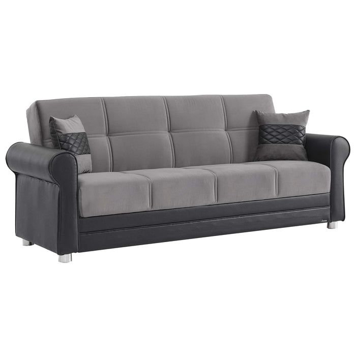 Ottomanson Avalon Collection Upholstered Convertible Sofabed with Storage - Home And Beyond