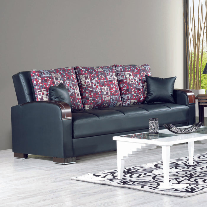Ottomanson Mobimax Collection Upholstered Convertible Sofabed with Storage