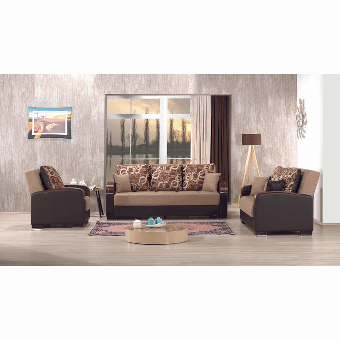 Ottomanson Mobimax Collection Upholstered Convertible Sofabed with Storage