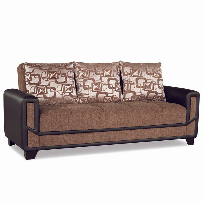 Ottomanson Mondo Modern Collection Upholstered Convertible Sofabed with Storage
